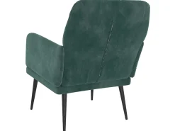 Poltrona| Cadeira c/ apoio de braços 62x79x79 cm veludo -escuro PT426945 Verde