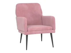 vidaxl Cadeira c/ apoio de braços 62x79x79 cm veludo^ Poltrona
