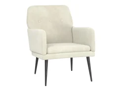 vidaxl Cadeira c/ apoio de braços 62x79x79 cm veludo cor^ Poltrona