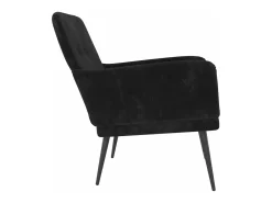 Online Cadeira c/ apoio de braços 62x79x79 cm veludo PT654304 Preto