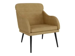 Clearance vidaxl Cadeira com apoio de braços 63x76x80 cm veludo Castanho