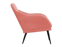 Poltrona* Cadeira com apoio de braços 63x76x80 cm veludo PT486911 Rosa
