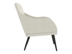 Poltrona* Cadeira com apoio de braços 63x76x80 cm veludo cor PT193504 Creme