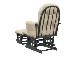 Poltrona| Cadeira de amamentação com banco tecido branco nata PT930176 Creme