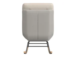 Cadeira de balanço acolchoada com encosto ajustável - Para sala de estar, quarto ou varanda - Dimensões: 90 x 77 x 98 cm^ Poltrona