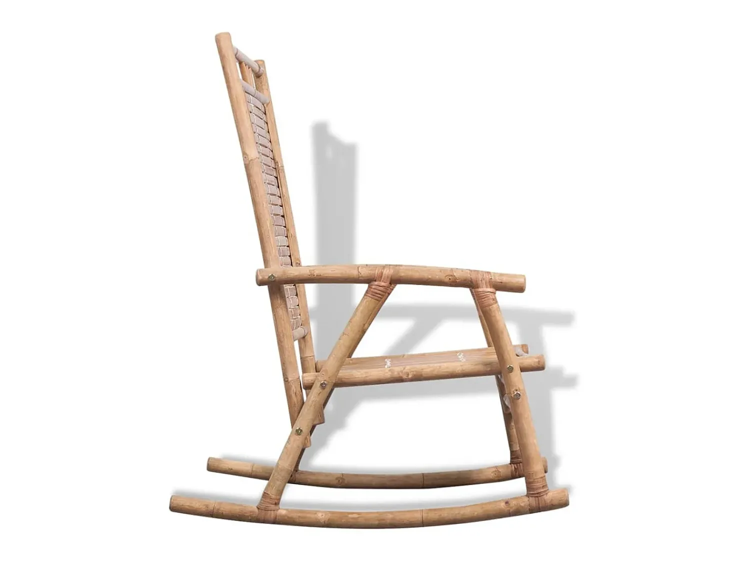 Poltrona| Cadeira de balanço de bambu PT644766 Castanho