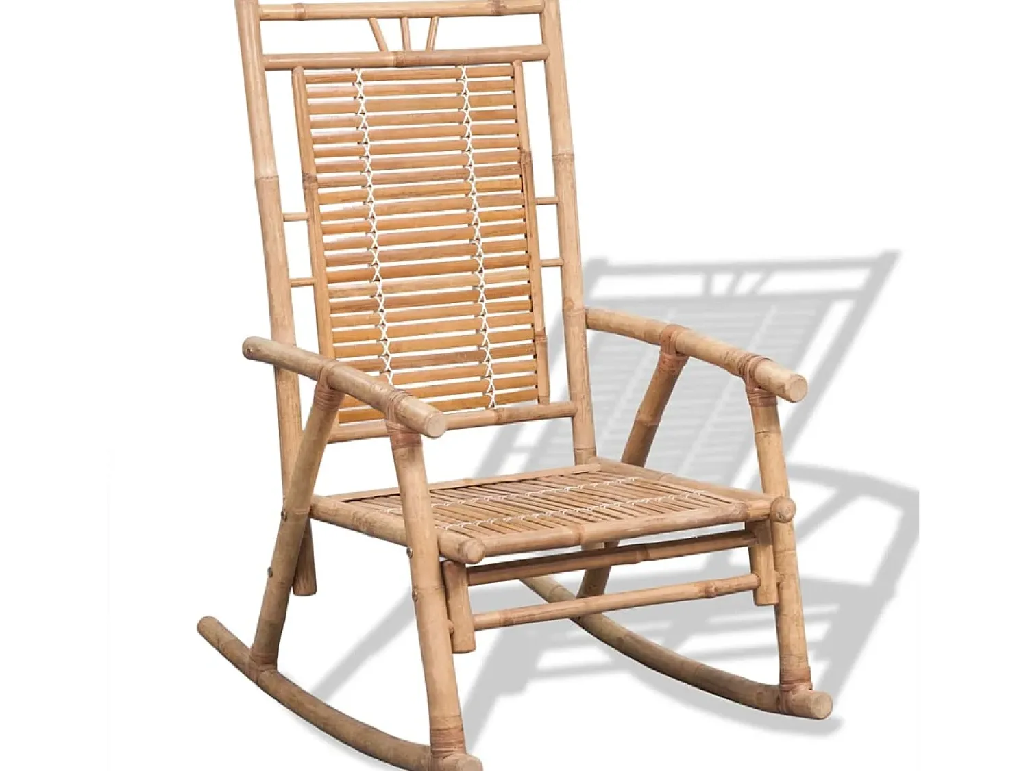 Poltrona| Cadeira de balanço de bambu PT644766 Castanho
