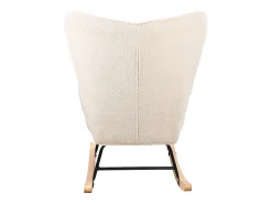 Poltrona| Cadeira de balanço ergonômica para adultos, para áreas externas e internas, cinza Bege