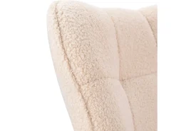 Poltrona* Cadeira de balanço para adultos - Cadeira de balanço ergonômica para áreas externas - para sala de estar - Bege