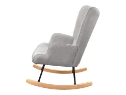 Poltrona* Cadeira de balanço para adultos - Cadeira de balanço ergonômica para áreas externas - para sala de estar - Cinza Cinzento