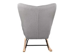 Poltrona* Cadeira de balanço para adultos - Cadeira de balanço ergonômica para áreas externas - para sala de estar - Cinza Cinzento