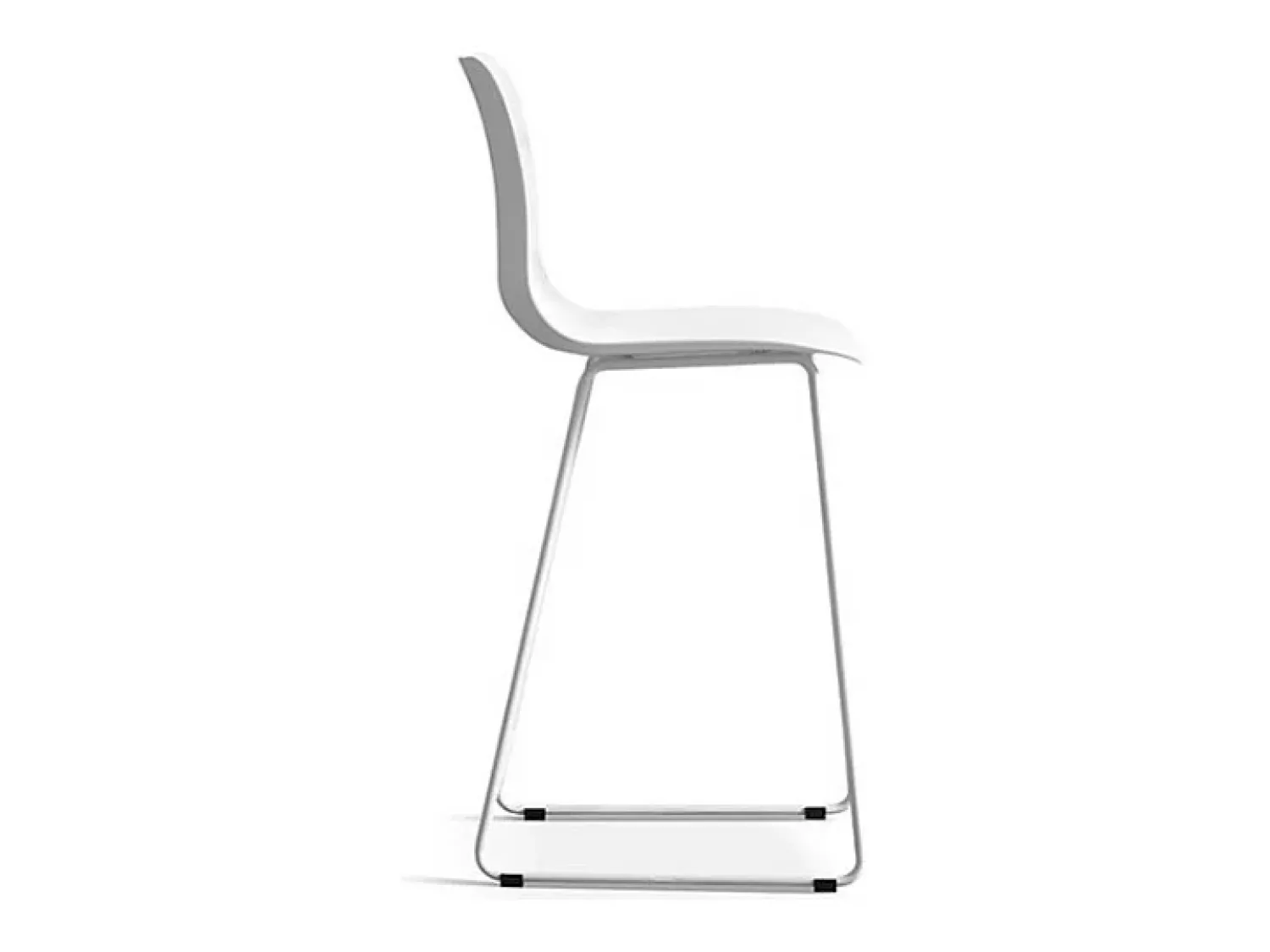 Best Meublorama Cadeira de balcão 'Mario' PP Branca, dimensões: A100,5 x L51 x P44cm Branco