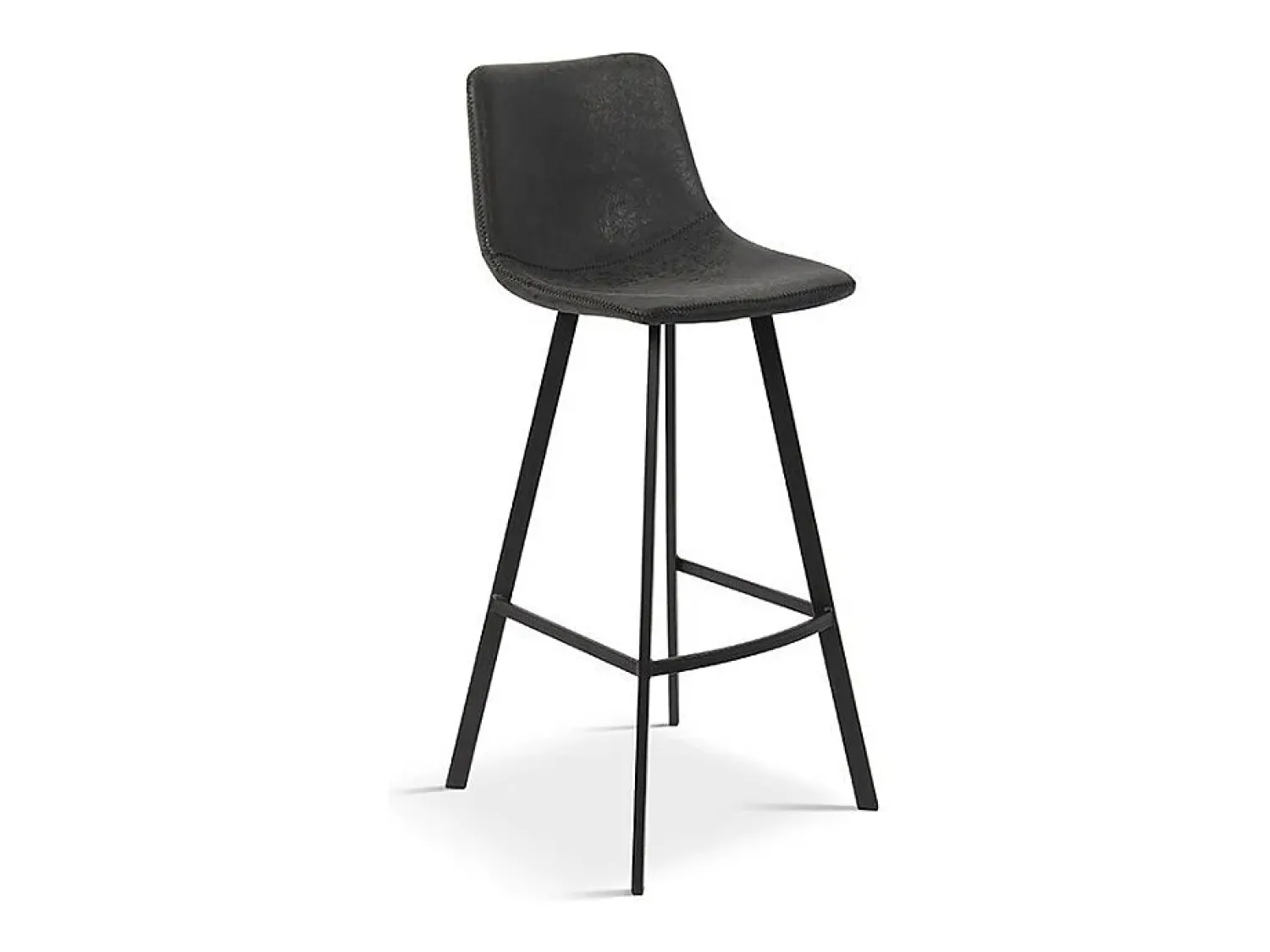 Discount Meublorama Cadeira de balcão 'Ozon' PU , dimensões: A98 x L45 x P49 cm. Preto