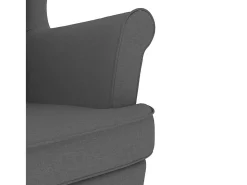 Cadeira de baloiço | Poltrona | Cadeira Relax 74x90x102 cm tecido cinzento-escuro SHL318524^ Poltrona