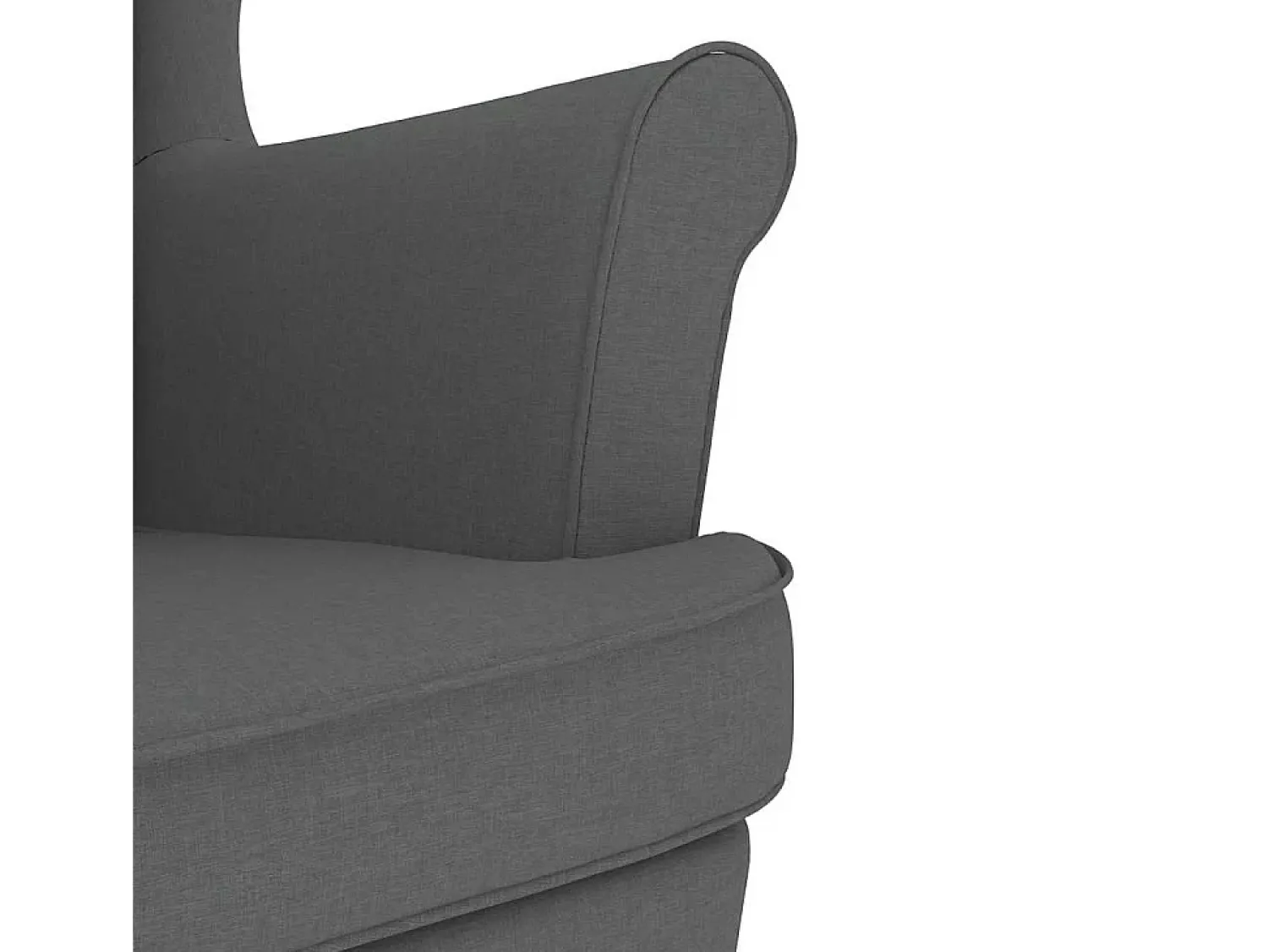 Poltrona| Cadeira de baloiço | Poltrona | Cadeira Relax com banco p/ pés tecido cinzento-escuro SHL734126 Cinza antracite