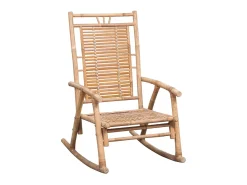 Poltrona| Cadeira de baloiço com almofadão bambu PT663295 Castanho