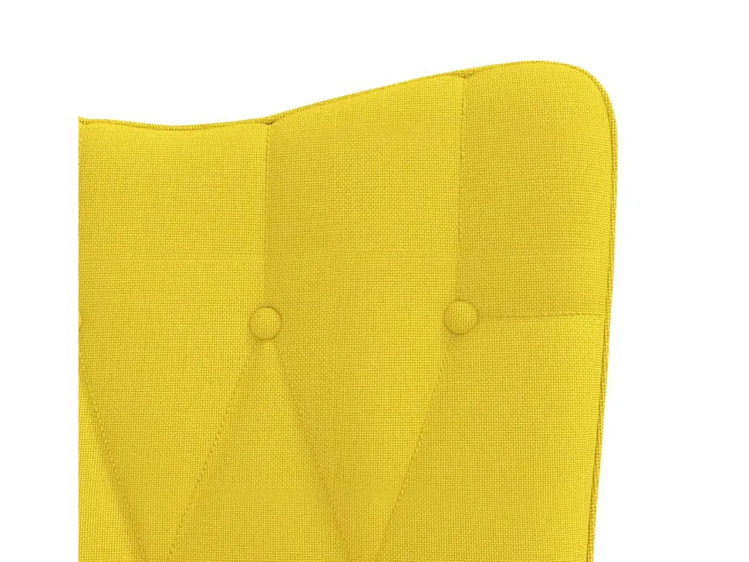 Outlet vidaxl Cadeira de baloiço com banco tecido mostarda Amarelo