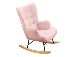 New Cadeira de baloiço para adulto - Cadeira de baloiço ergonómica para exteriores - para sala de estar - Jardim - Quarto - Rosa