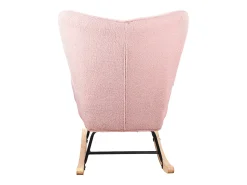 New Cadeira de baloiço para adulto - Cadeira de baloiço ergonómica para exteriores - para sala de estar - Jardim - Quarto - Rosa