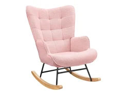 New Cadeira de baloiço para adulto - Cadeira de baloiço ergonómica para exteriores - para sala de estar - Jardim - Quarto - Rosa