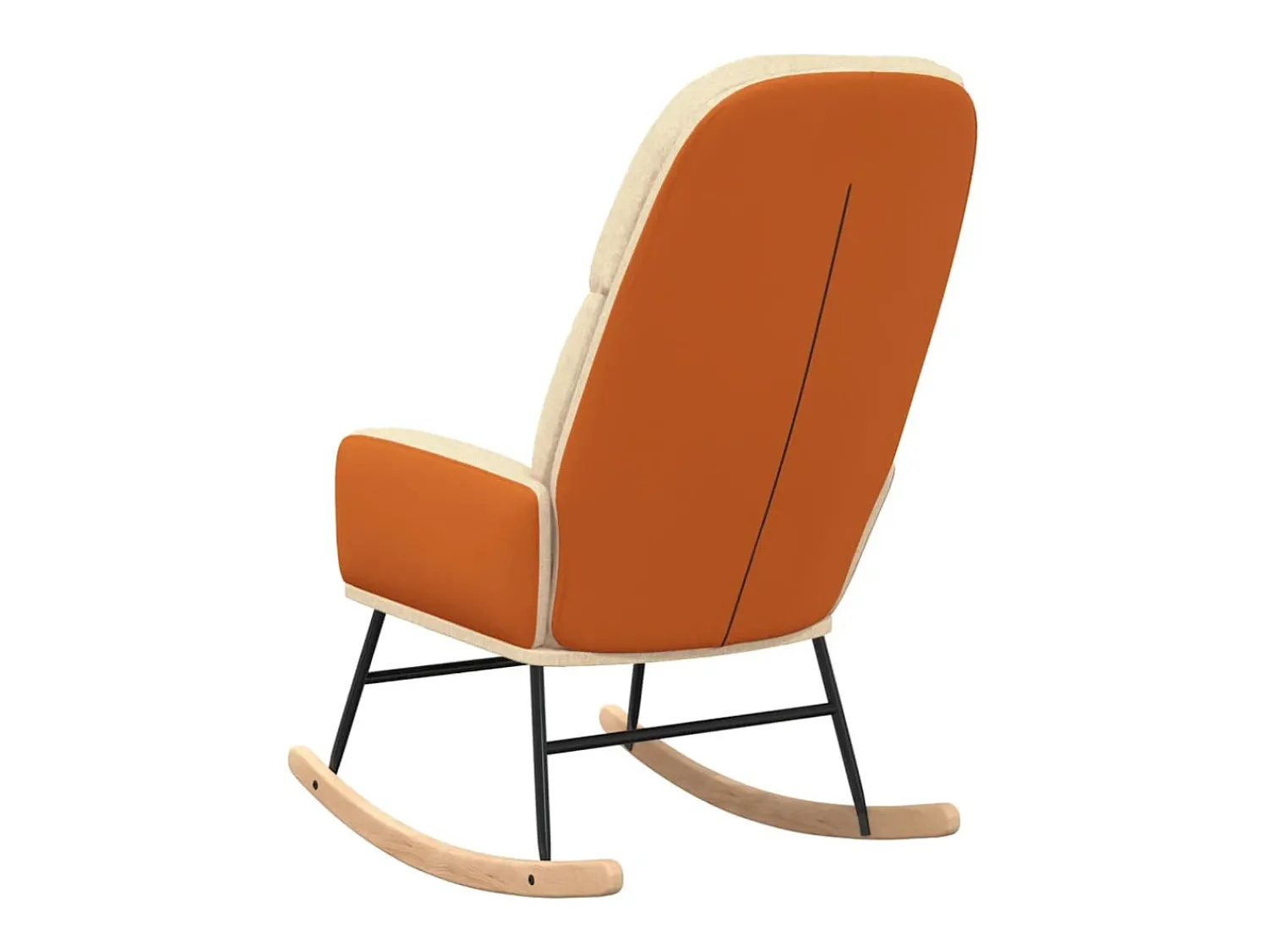 Poltrona| Cadeira de baloiço tecido branco nata PT667006 Creme