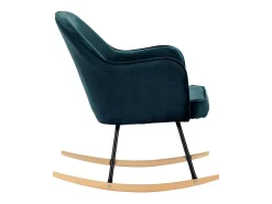 Online vidaxl Cadeira de baloiço veludo Azul