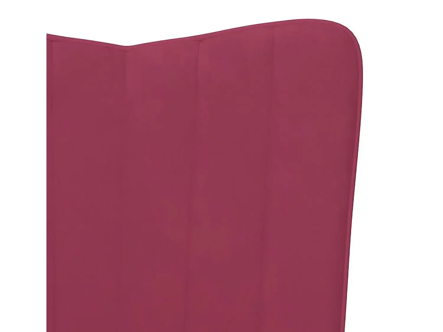 Poltrona|vidaxl Cadeira de baloiço veludo tinto Vermelho