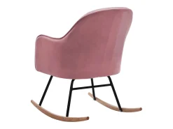 Outlet vidaxl Cadeira de baloiço veludo Rosa