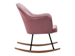 Outlet vidaxl Cadeira de baloiço veludo Rosa