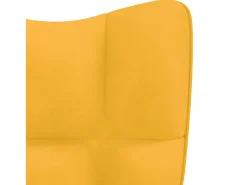 Cadeira de baloiço veludo mostarda PT963995 Amarelo