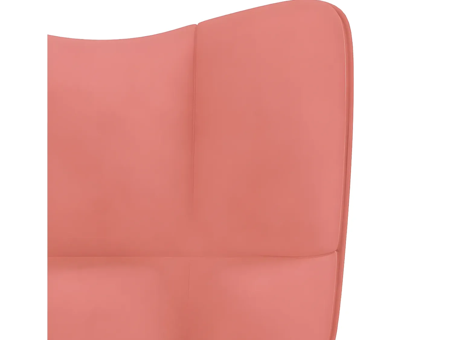 Cadeira de baloiço veludo PT872555 Rosa