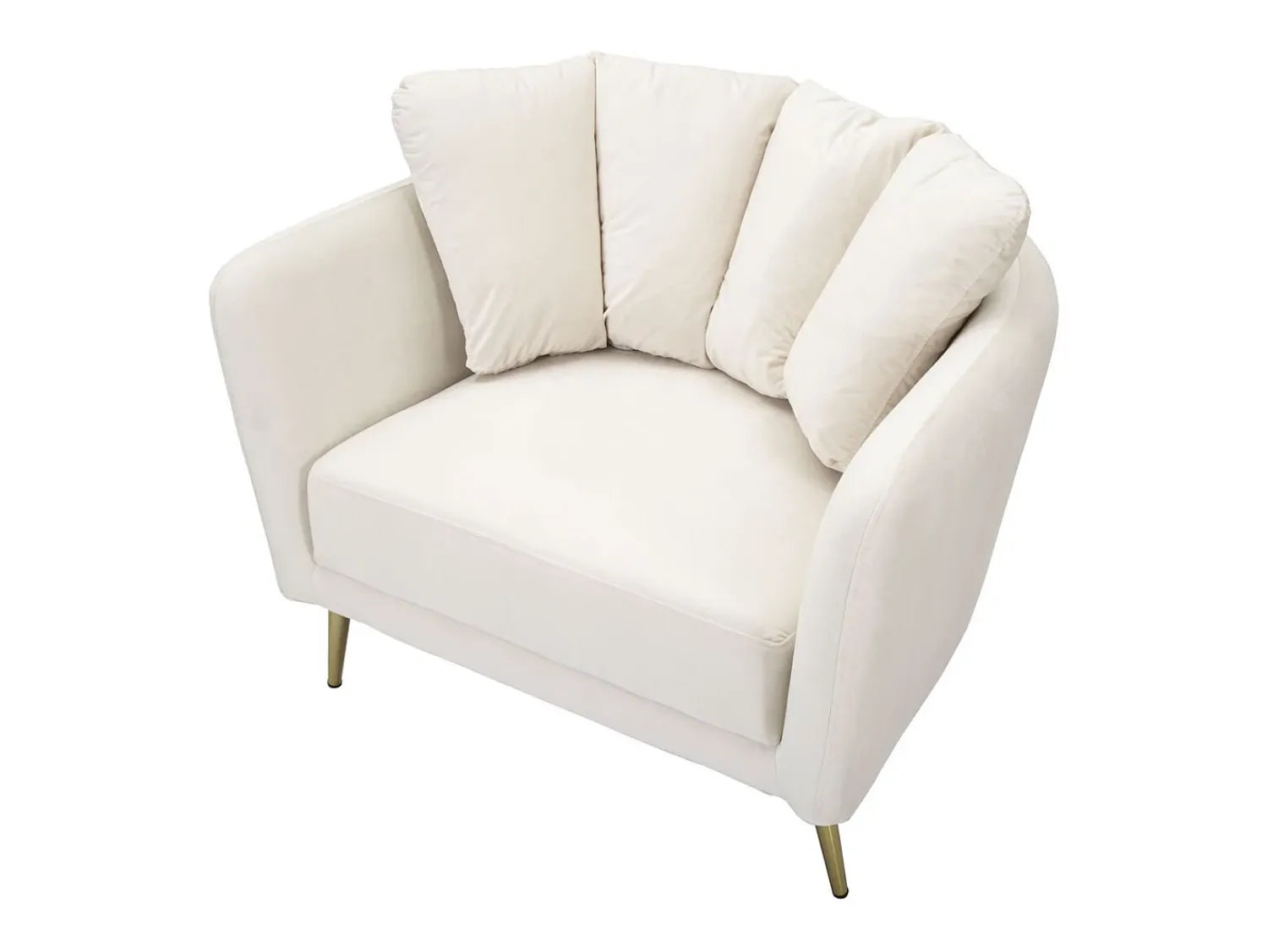 Poltrona* Cadeira de Braços VKH324, , 88x77x74 cm, Kendra Home Bege