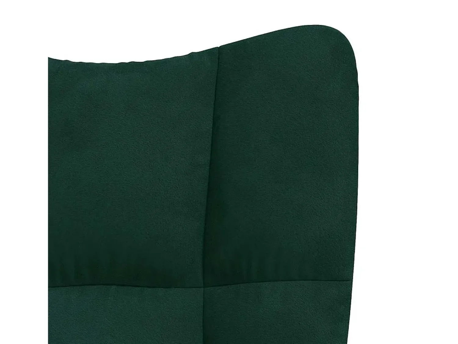 Poltrona|vidaxl Cadeira de descanso com banco veludo verde-escuro Verde pinho