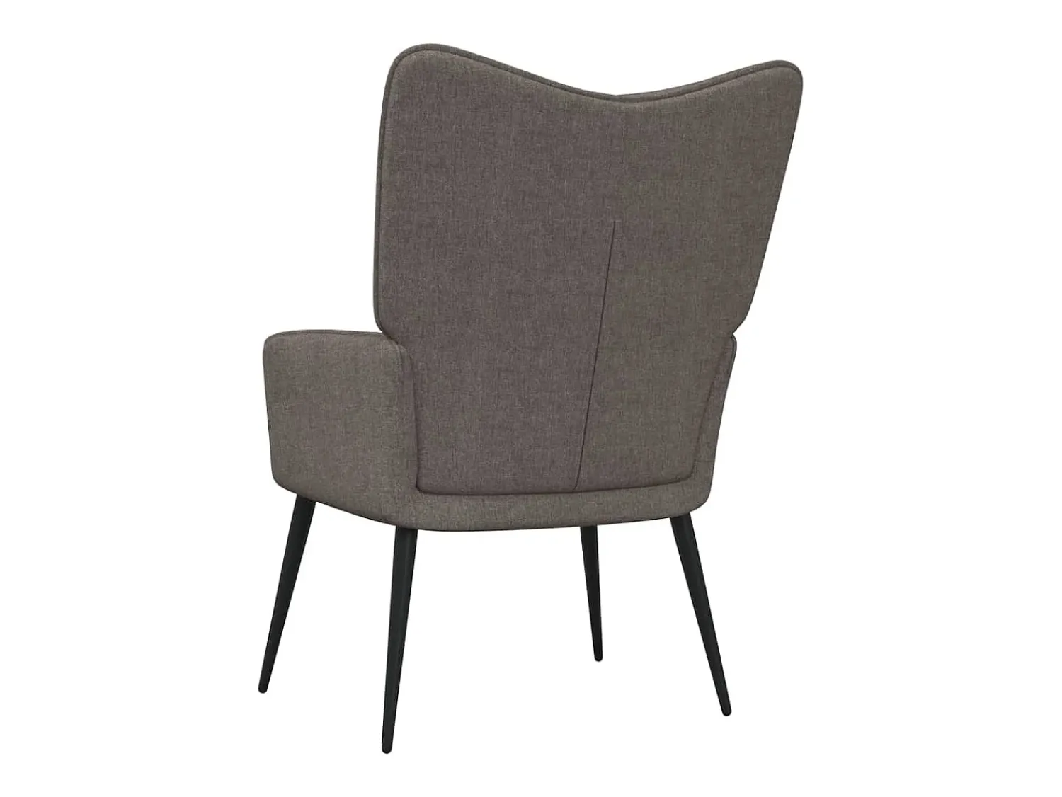 Poltrona* Cadeira de descanso com banco tecido cinzento-acastanhado PT262446 Taupe