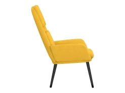 Hot Cadeira de descanso tecido mostarda PT928808 Amarelo