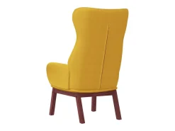 Poltrona|vidaxl Cadeira de descanso tecido mostarda Amarelo