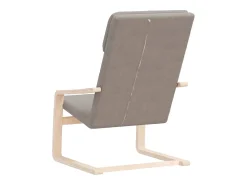 Poltrona|vidaxl Cadeira de descanso tecido cinzento-acastanhado Taupe