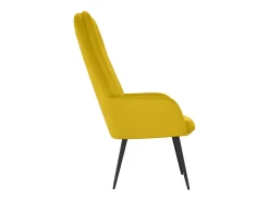 Hot vidaxl Cadeira de descanso veludo mostarda Amarelo