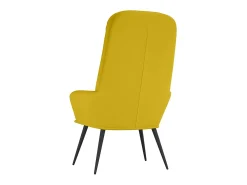 Hot vidaxl Cadeira de descanso veludo mostarda Amarelo