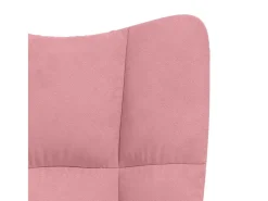 Poltrona|vidaxl Cadeira de descanso veludo Rosa