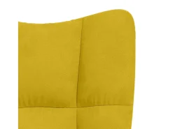 Outlet vidaxl Cadeira de descanso veludo mostarda Amarelo
