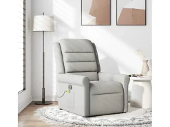 Poltrona* Cadeira de massagem reclinável tecido SHL758297 Cinzento