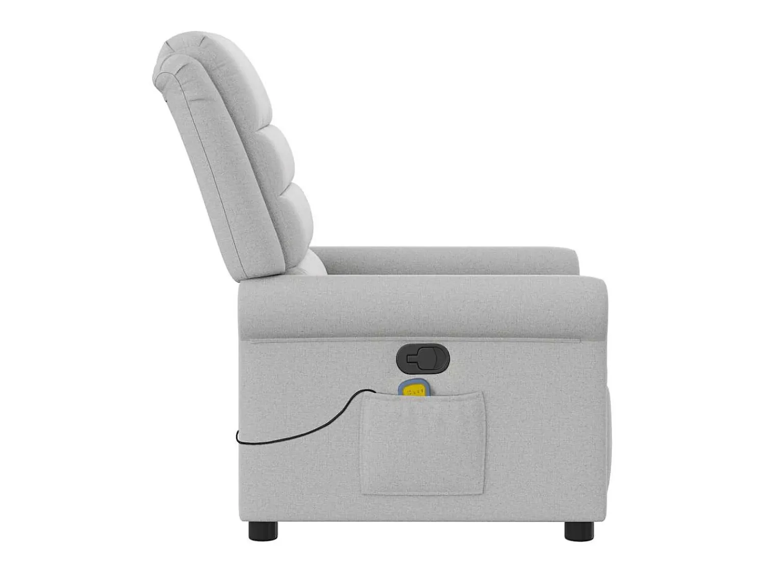 Poltrona* Cadeira de massagem reclinável tecido SHL758297 Cinzento
