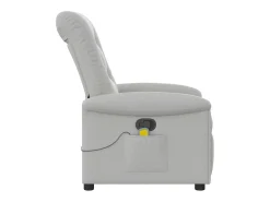 Poltrona| Cadeira de massagem reclinável tecido SHL433771 Cinzento