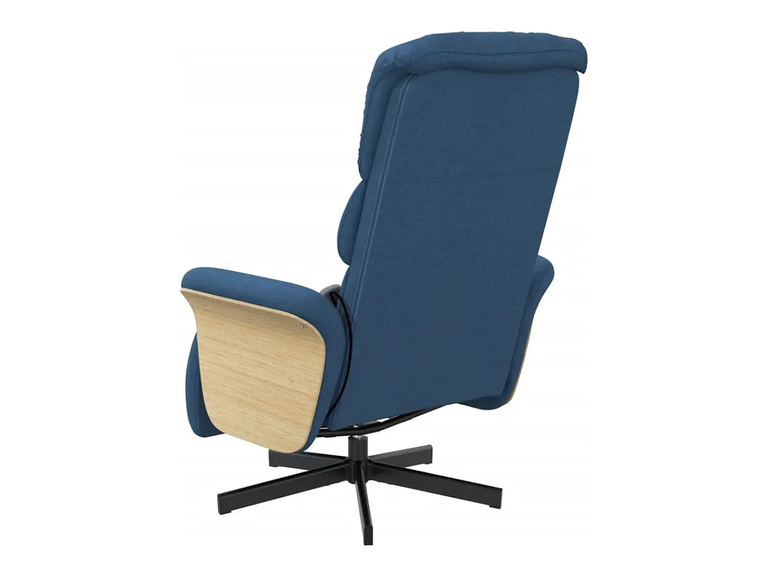 Poltrona| Cadeira de massagens reclinável com apoio de pés tecido SHL985306 Azul