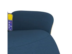 Poltrona| Cadeira de massagens reclinável com apoio de pés tecido SHL985306 Azul