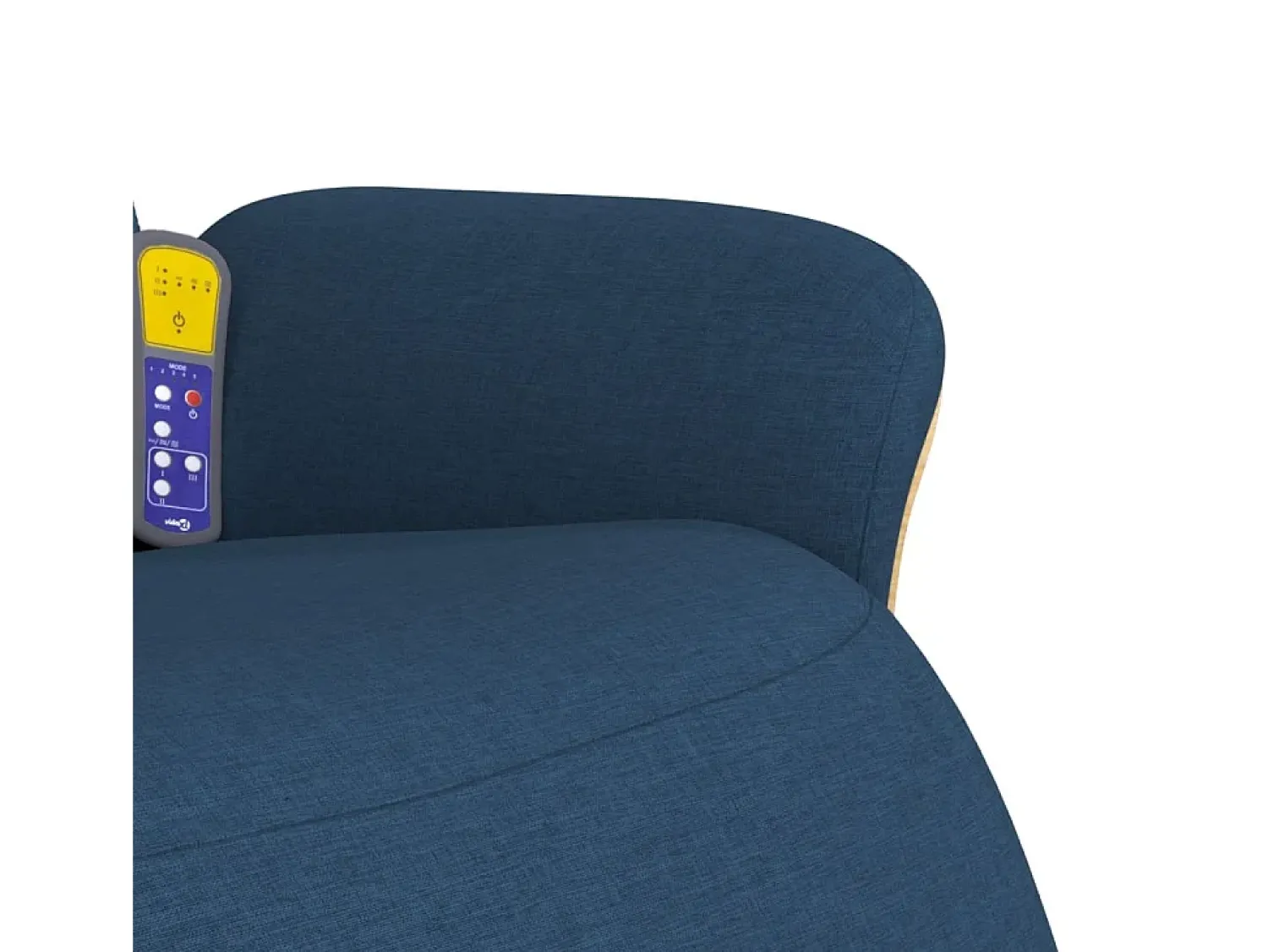 Poltrona| Cadeira de massagens reclinável com apoio de pés tecido SHL985306 Azul