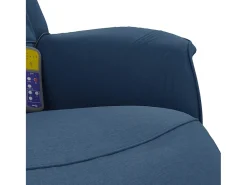 Poltrona| Cadeira de massagens reclinável com apoio de pés tecido SHL434780 Azul