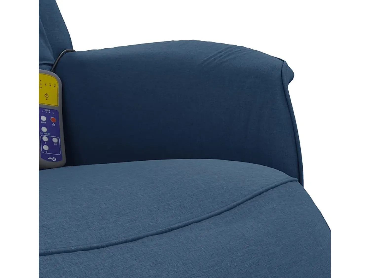 Poltrona| Cadeira de massagens reclinável com apoio de pés tecido SHL434780 Azul