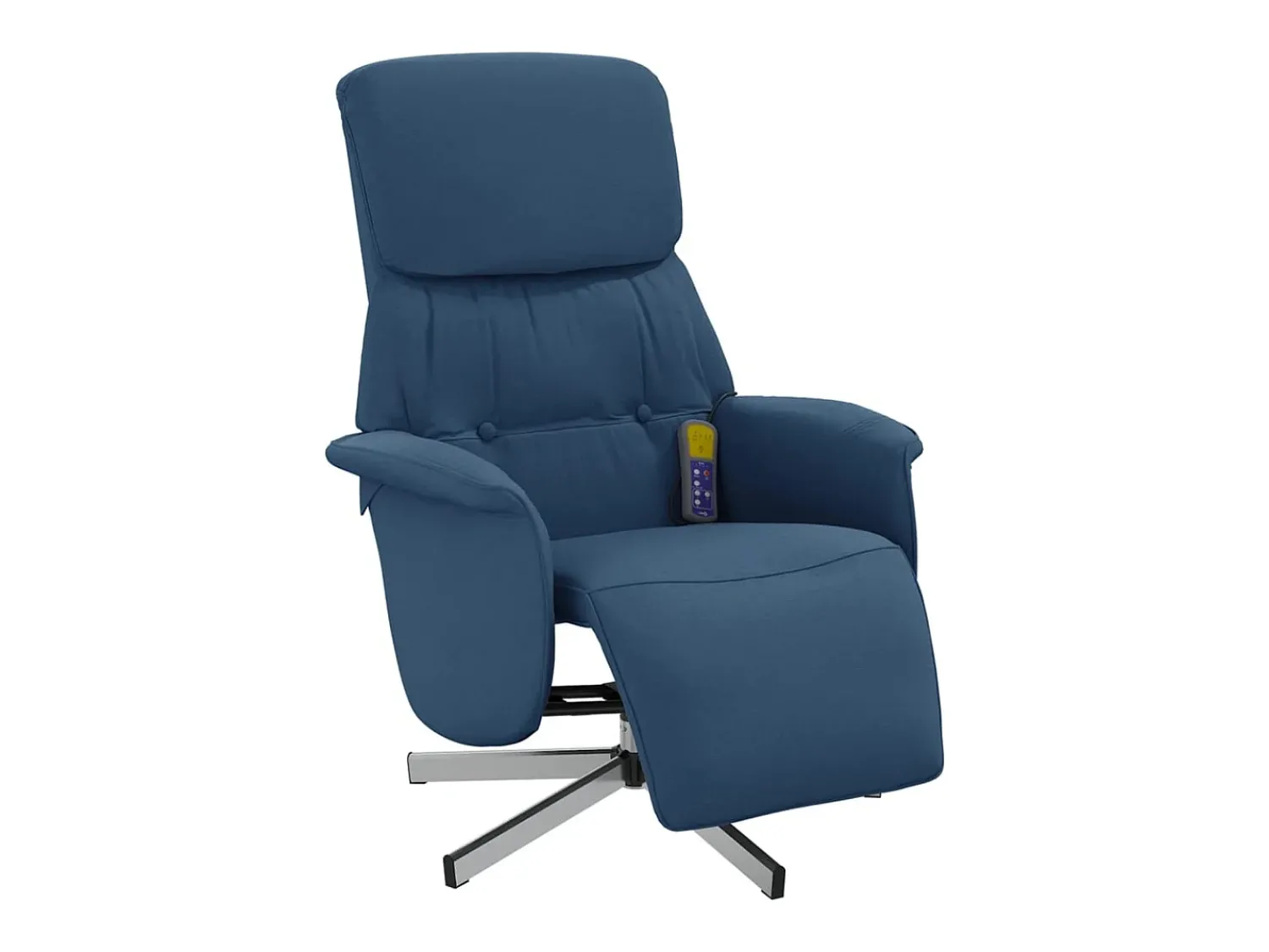 Poltrona| Cadeira de massagens reclinável com apoio de pés tecido SHL434780 Azul